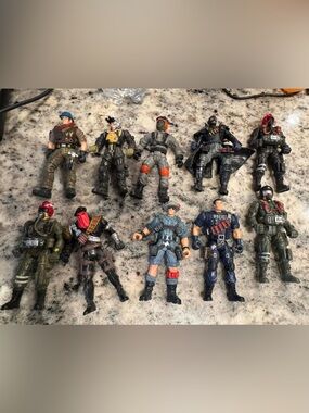 Vintage 10pc - Chap Mei Soldier Force Line Action figures